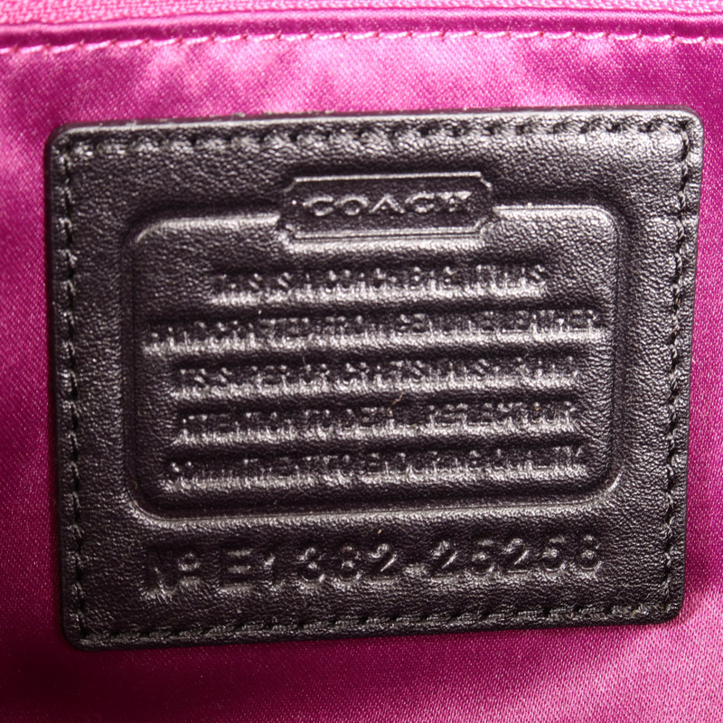 COACH 牛皮皮革2 Way Shoulder金扣手挽肩背兩用袋-10