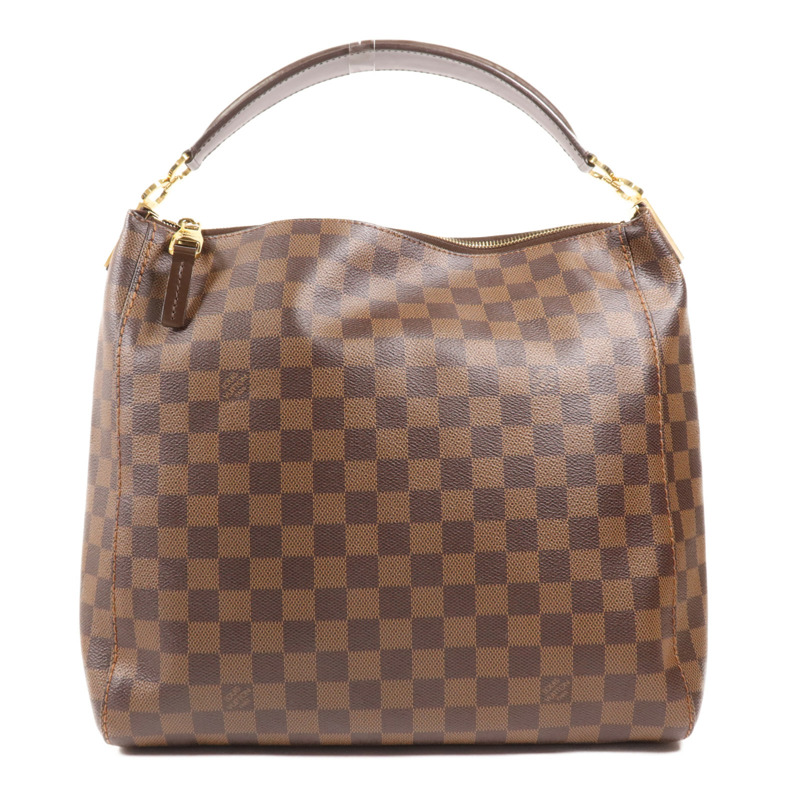 LOUIS VUITTON Damier Portobello PM金扣手挽袋-0