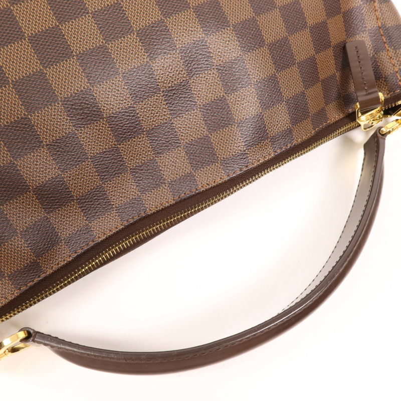 LOUIS VUITTON Damier Portobello PM金扣手挽袋-4
