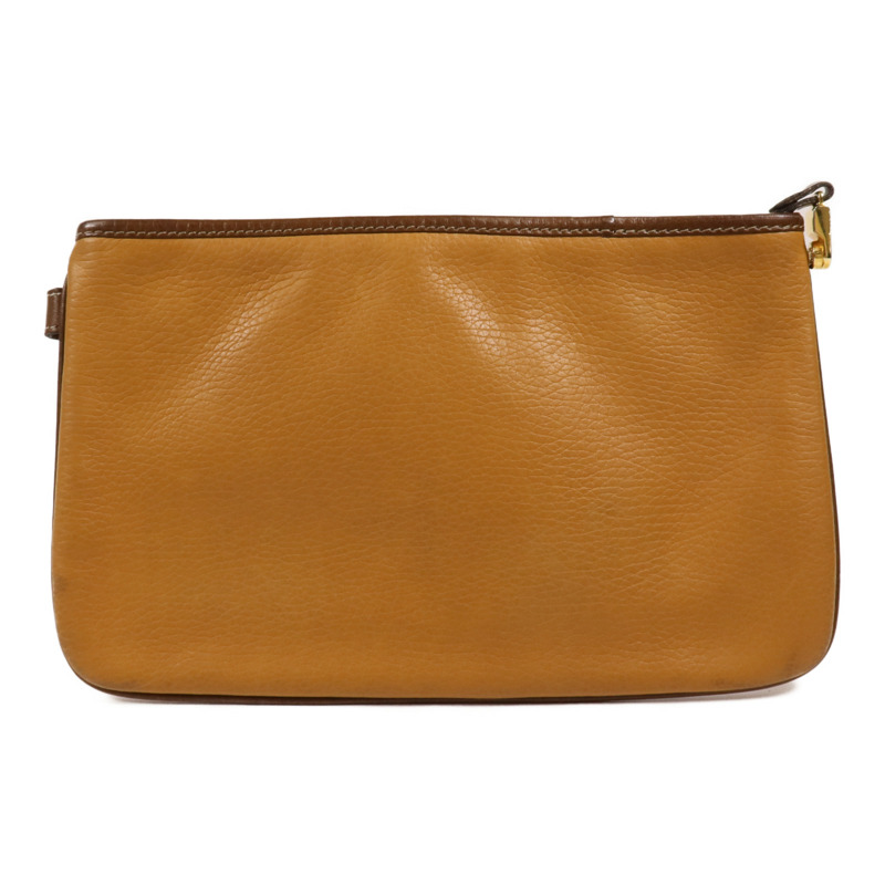 LOEWE 牛皮皮革Pouch金扣手拿包-1