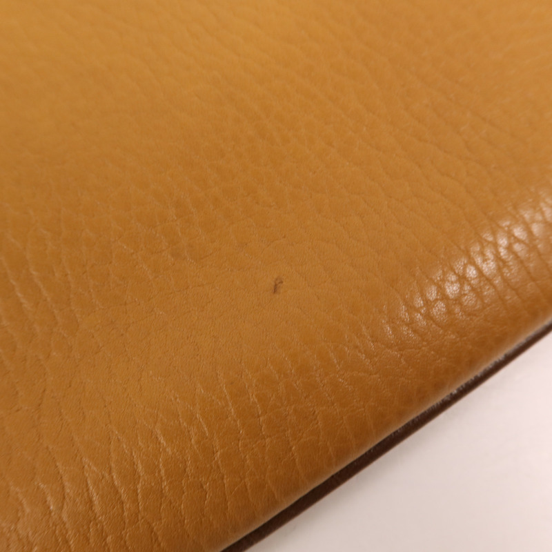 LOEWE 牛皮皮革Pouch金扣手拿包-15