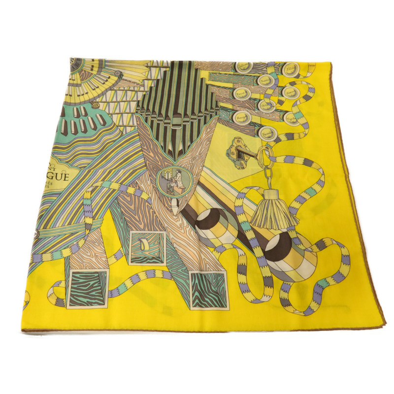 HERMES 羊絨/絲質Scarf圍巾-3