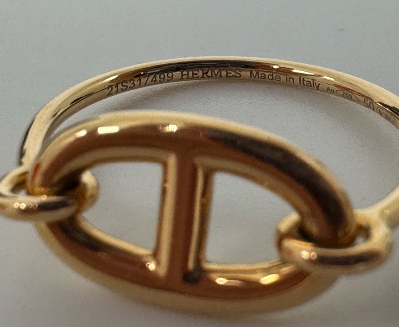 HERMÈS Chaîne d'Ancre 18k 介指-12