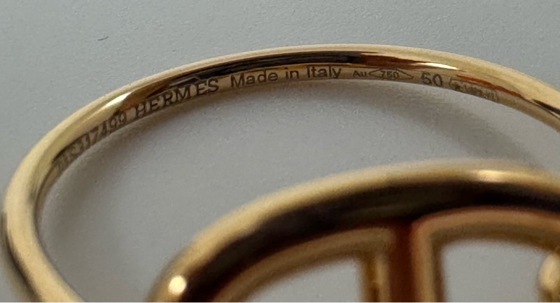 HERMÈS Chaîne d'Ancre 18k 介指-13