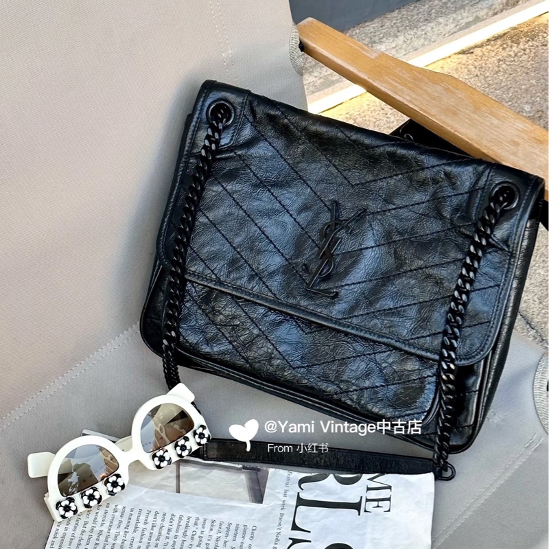 🈶購證 #9新閒置 #新款d扣 Ysl Niki SoBlack中號-0