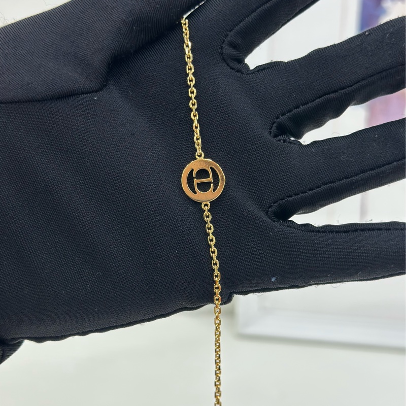 Dior/迪奧 CD大logo滿鑽手鍊 超級超好看-3