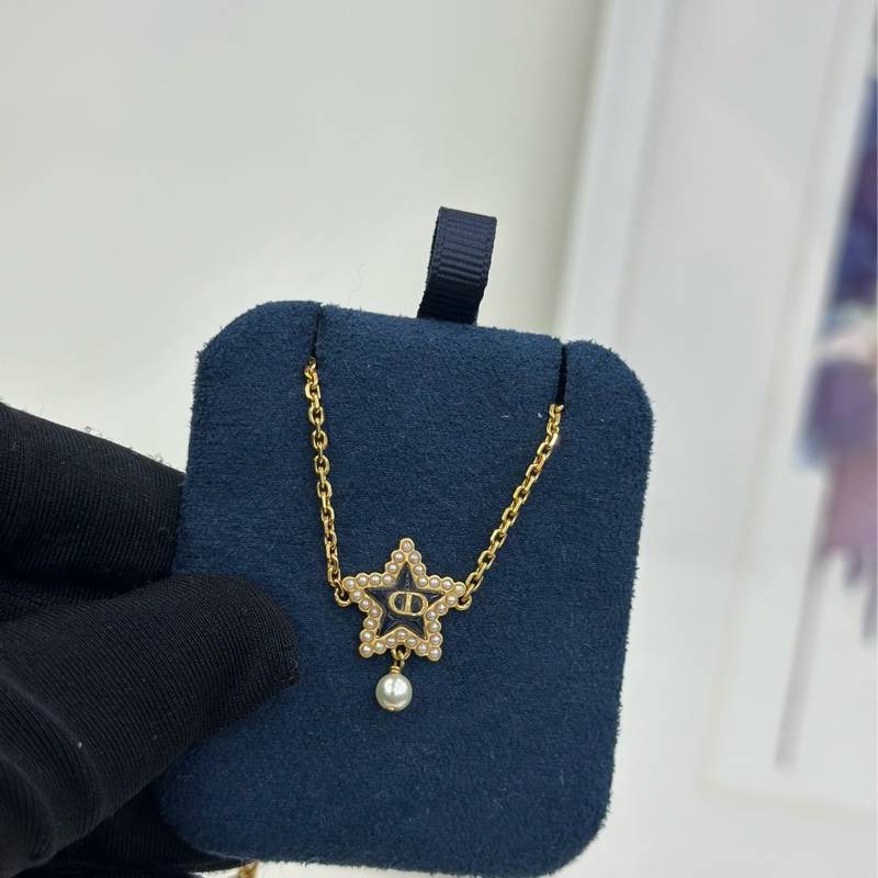 Dior 迪奧 新款珍珠星吊墜手鍊-4