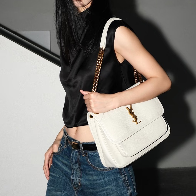 🈶台灣購證 #近新閒置 #🈶d扣 Ysl Niki白金中號 #Rose同款-0