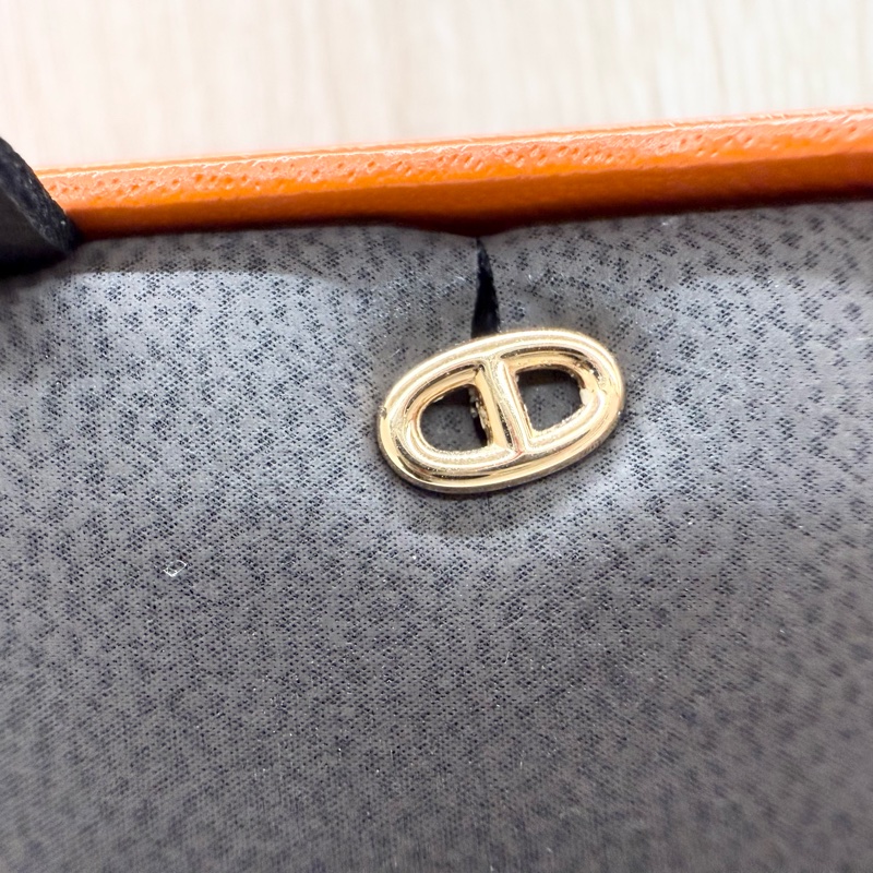 HERMES 18K玫瑰金豬鼻耳環-2