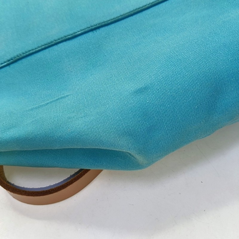 HERMÈS Cabag 32 馬卡龍藍色帆布 肩背包手提包-10