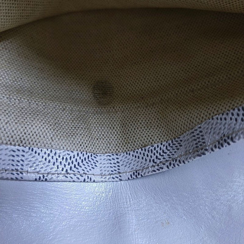 GOYARD Saint Louis 小號 白色塗層 帆布印花手提包 銀色五金 子袋-14