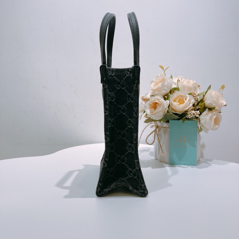 TW4498 Gucci 古馳 Ophidia 迷你小托特 黑色牛仔包 Mini Ophidia GG Shoulder Bag Denim Black-3