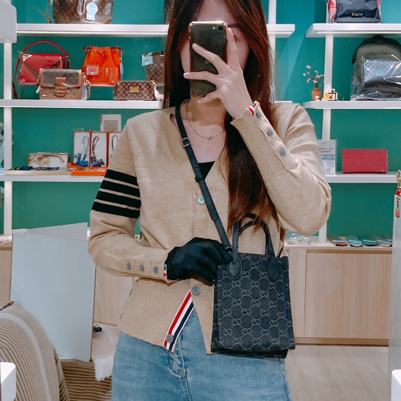TW4498 Gucci 古馳 Ophidia 迷你小托特 黑色牛仔包 Mini Ophidia GG Shoulder Bag Denim Black-14