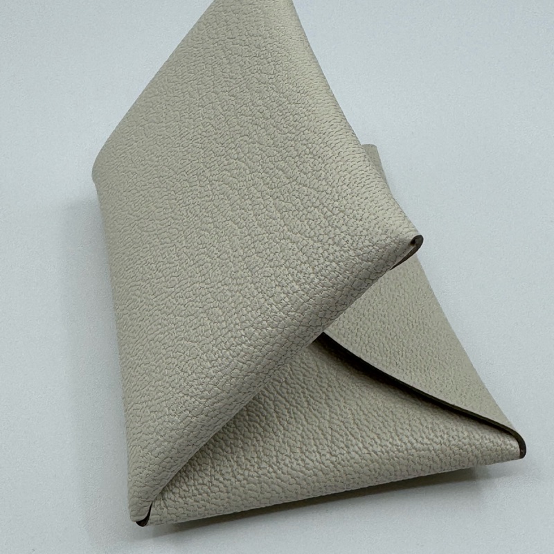 HERMÈS 米白色 Calvi Card Holder-13