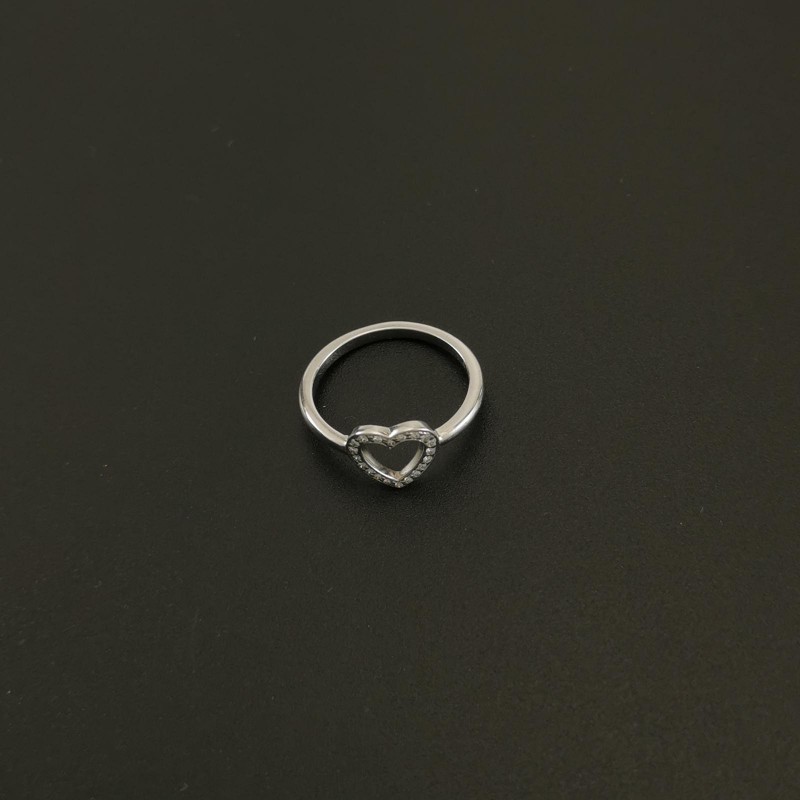 Tifany &Co.鉑金鑽石愛心戒指-2
