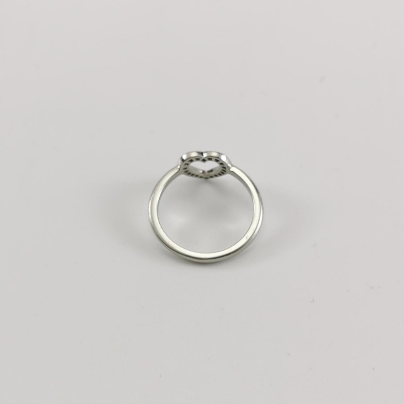 Tifany &Co.鉑金鑽石愛心戒指-5