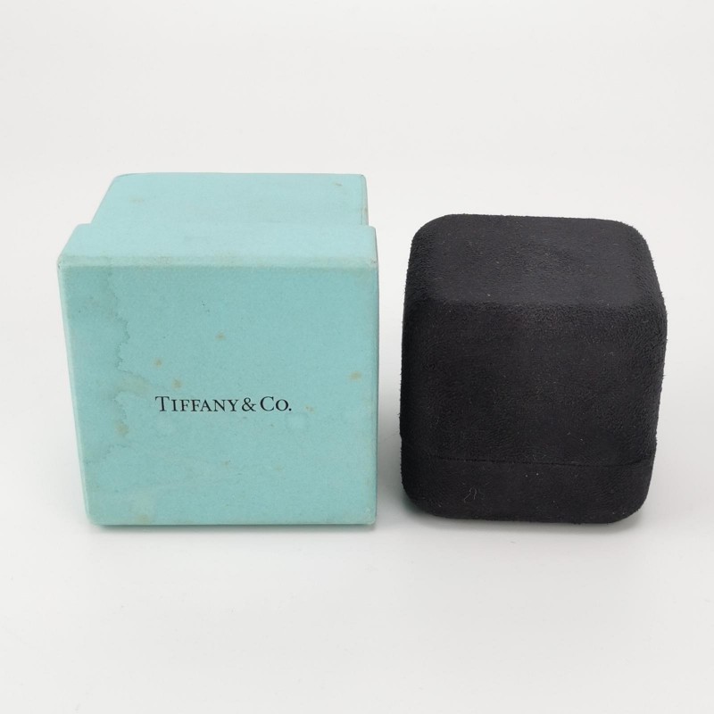 Tiffany &Co.鉑金鑽石戒指-6