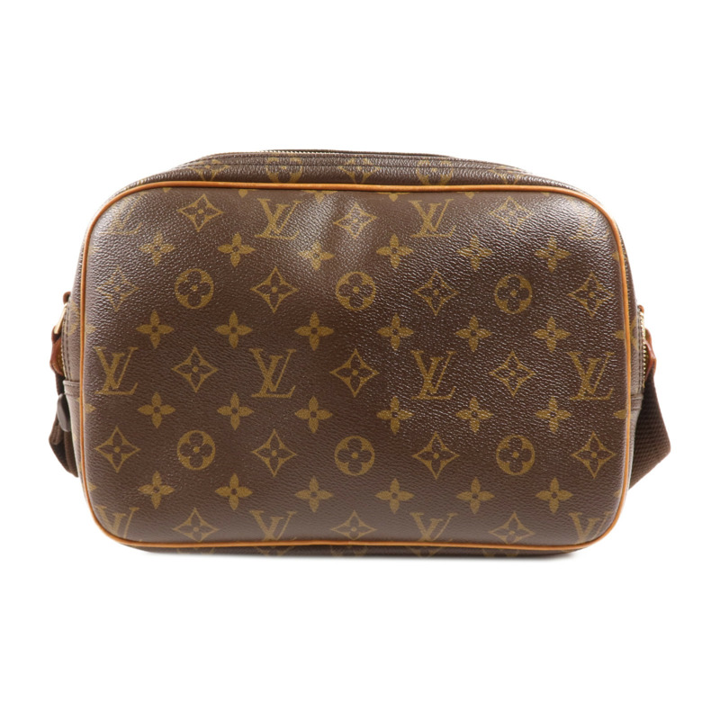 LOUIS VUITTON Monogram Reporter PM金扣肩背袋-1