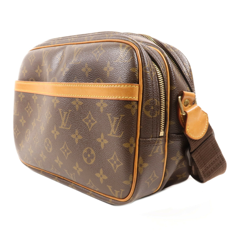 LOUIS VUITTON Monogram Reporter PM金扣肩背袋-2