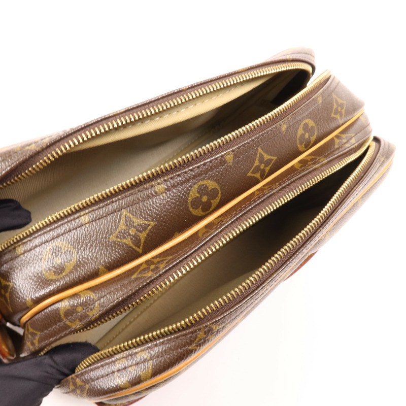 LOUIS VUITTON Monogram Reporter PM金扣肩背袋-4