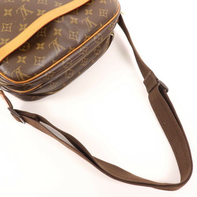 LOUIS VUITTON Monogram Reporter PM金扣肩背袋-7