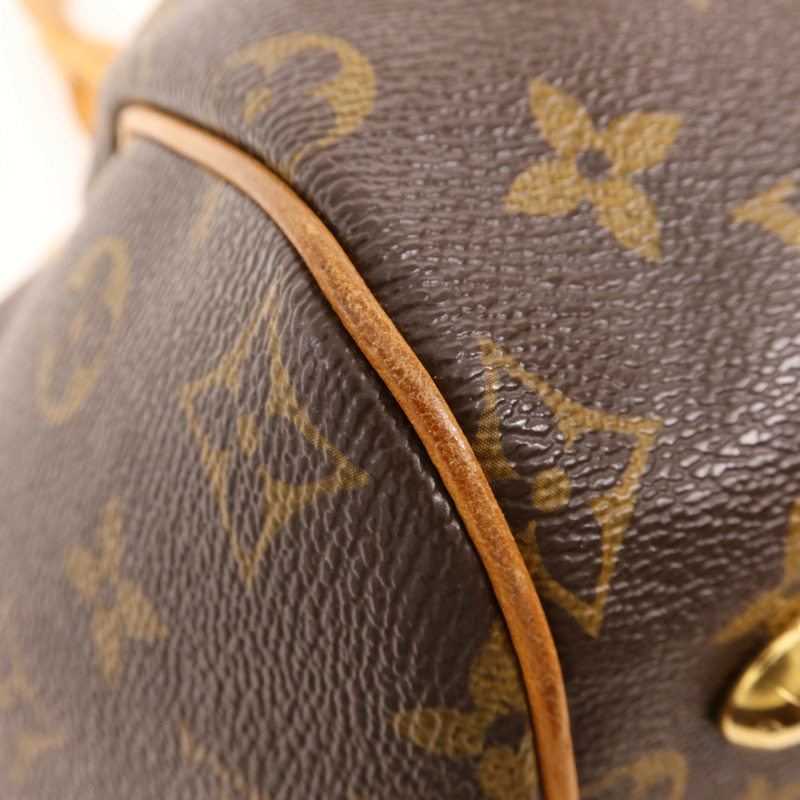LOUIS VUITTON Monogram Tivoli GM金扣肩背袋-9