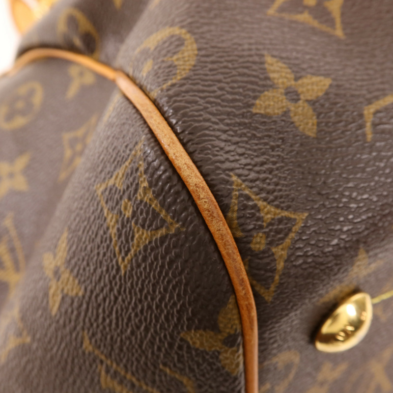 LOUIS VUITTON Monogram Tivoli GM金扣肩背袋-11