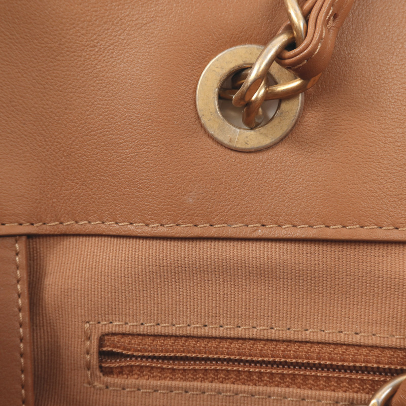 CHANEL 羊皮皮革Tote Bag金扣手挽肩背兩用袋-18