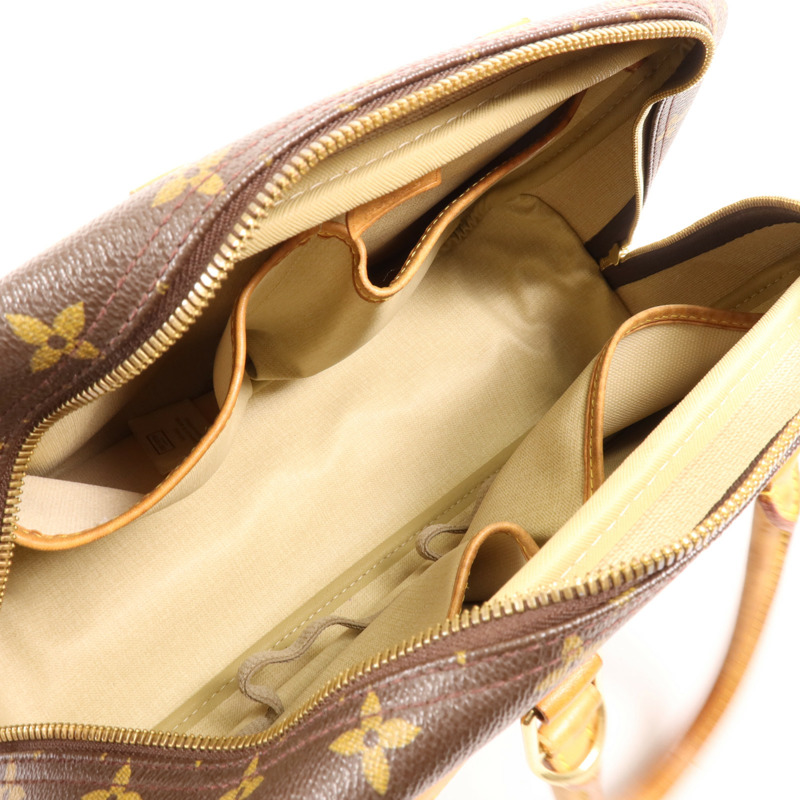 LOUIS VUITTON Monogram Deauville金扣手挽袋-4