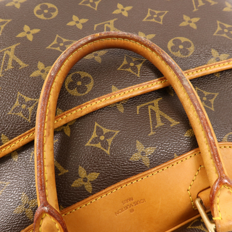 LOUIS VUITTON Monogram Deauville金扣手挽袋-13