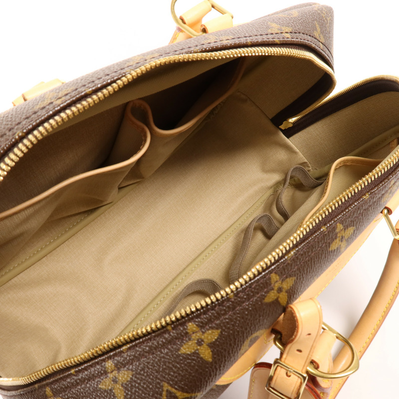 LOUIS VUITTON Monogram Deauville金扣手挽袋-4