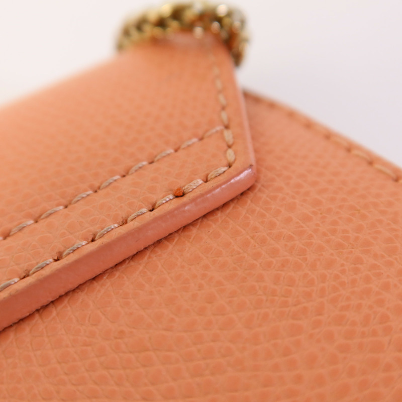 Furla 牛皮皮革Chain Shoulder Bag金扣鏈帶肩背袋-13