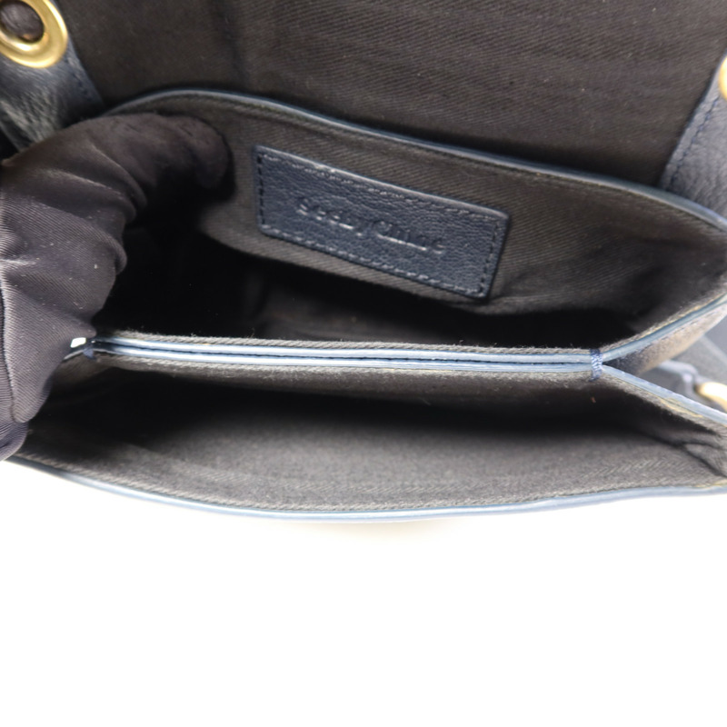 SEE BY CHLOE 牛皮皮革Shoulder Bag金扣肩背袋-5