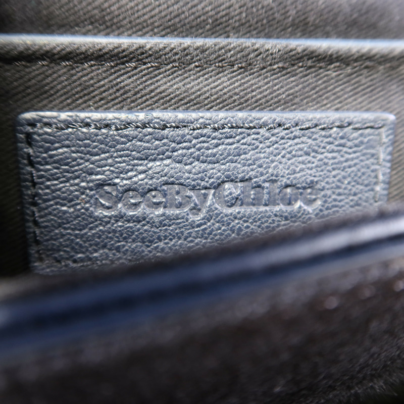 SEE BY CHLOE 牛皮皮革Shoulder Bag金扣肩背袋-6