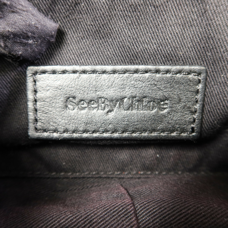 SEE BY CHLOE 牛皮皮革Chain Shoulder Bag金扣鏈帶肩背袋-7