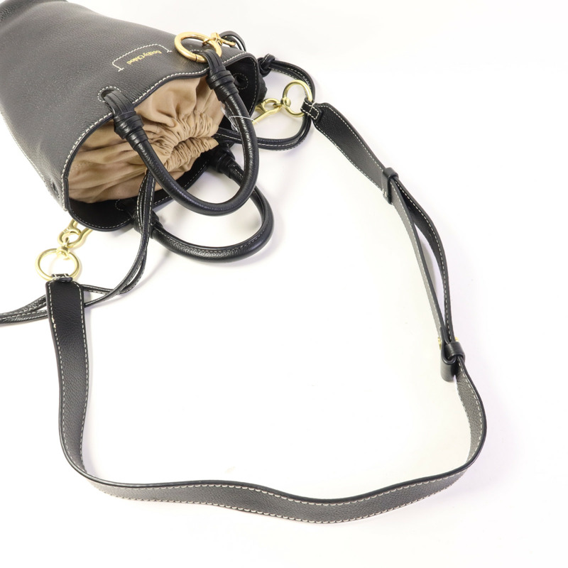 SEE BY CHLOE 牛皮皮革2 Way Shoulder Bag金扣手挽肩背兩用袋-4