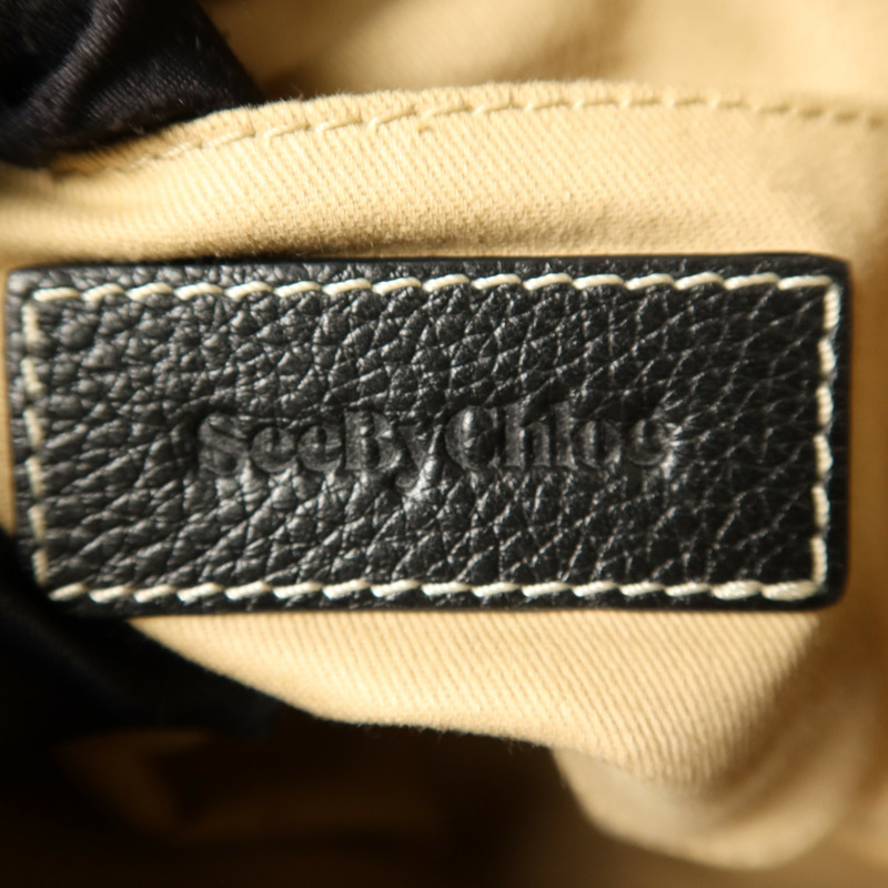 SEE BY CHLOE 牛皮皮革2 Way Shoulder Bag金扣手挽肩背兩用袋-6