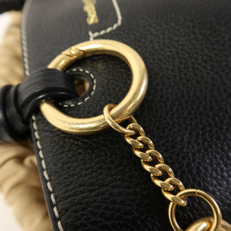 SEE BY CHLOE 牛皮皮革2 Way Shoulder Bag金扣手挽肩背兩用袋-9