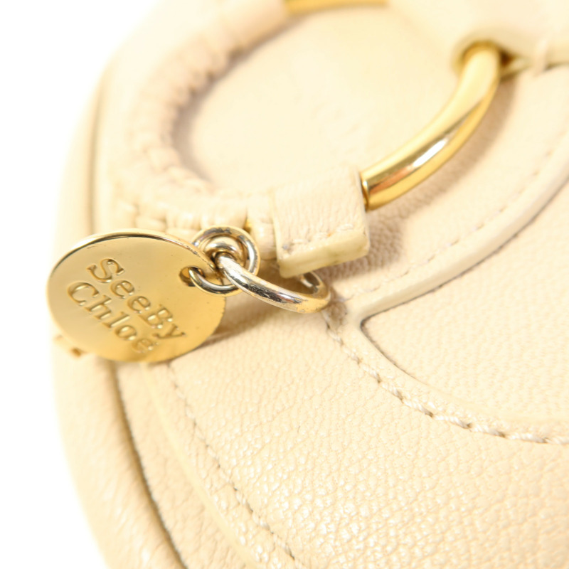 SEE BY CHLOE 牛皮皮革Shoulder Bag金扣肩背袋-12