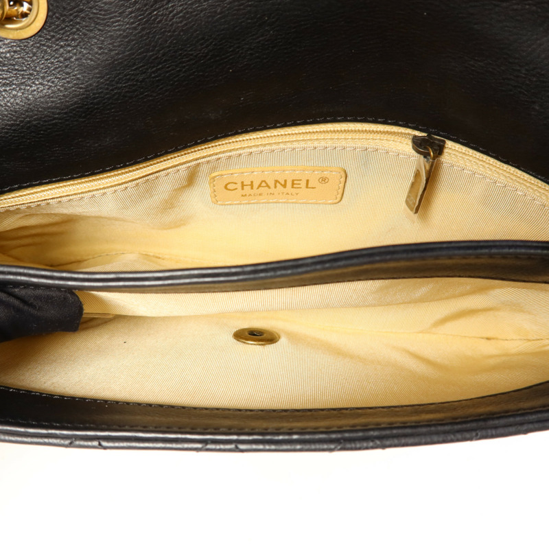 CHANEL 牛皮皮革Chain Shoulder Bag金扣鏈帶肩背袋-5