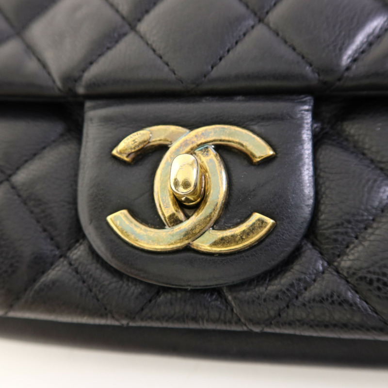 CHANEL 牛皮皮革Chain Shoulder Bag金扣鏈帶肩背袋-8