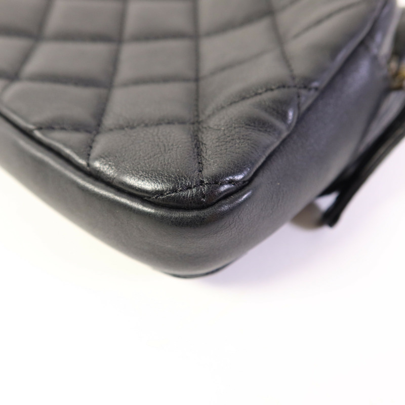 CHANEL 牛皮皮革Chain Shoulder Bag金扣鏈帶肩背袋-11