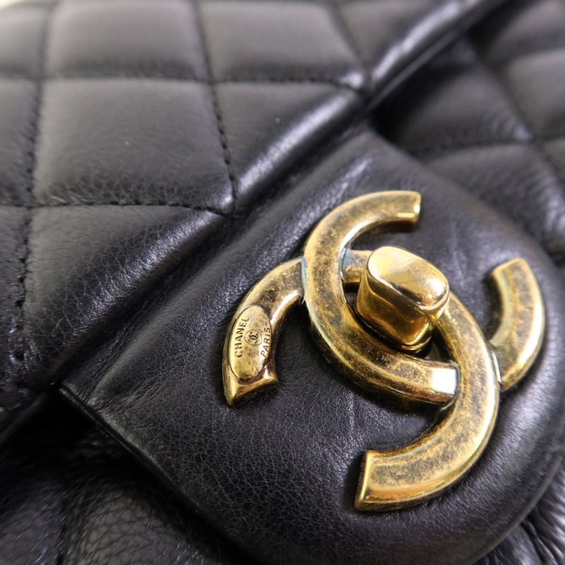 CHANEL 牛皮皮革Chain Shoulder Bag金扣鏈帶肩背袋-15