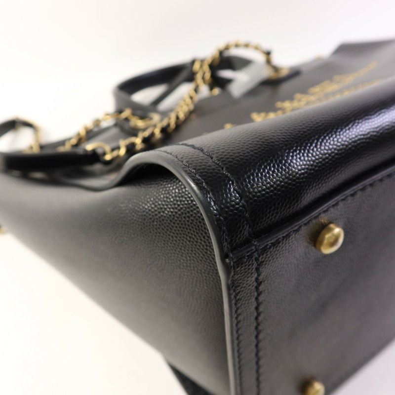 CHANEL 牛皮皮革Deauville金扣手挽肩背兩用袋-15