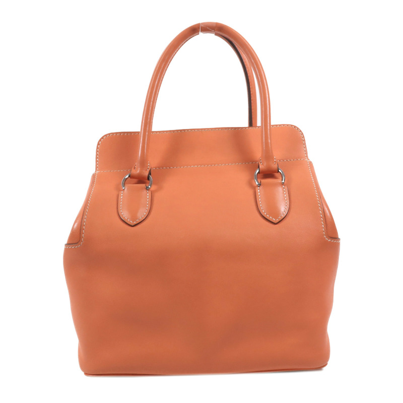 HERMES Swift皮革Toolbox 20銀扣手挽肩背兩用袋Crevette-1