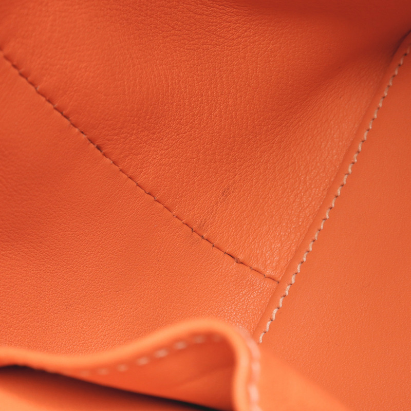 HERMES Swift皮革Toolbox 20銀扣手挽肩背兩用袋Crevette-13