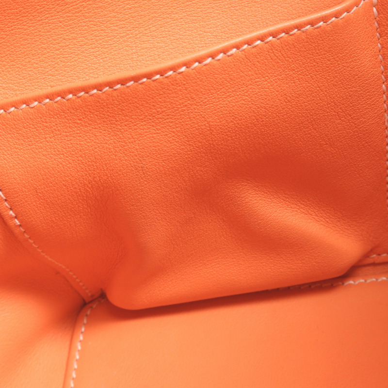 HERMES Swift皮革Toolbox 20銀扣手挽肩背兩用袋Crevette-16