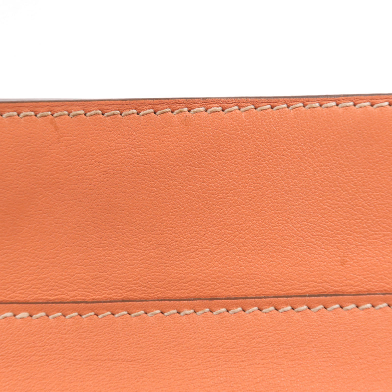 HERMES Swift皮革Toolbox 20銀扣手挽肩背兩用袋Crevette-18