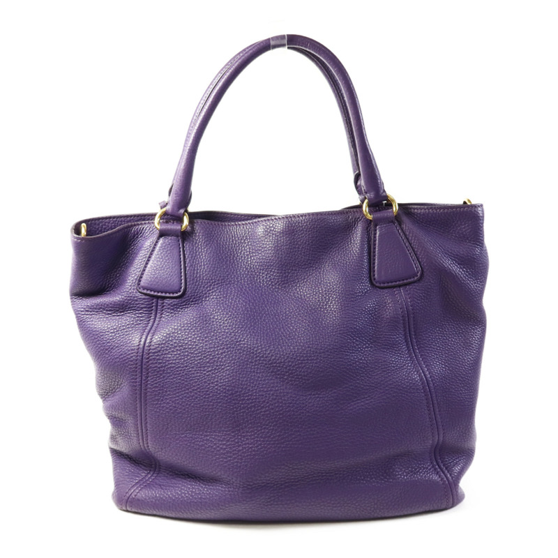 PRADA 牛皮皮革2 Way Shoulder Bag金扣手挽肩背兩用袋-1