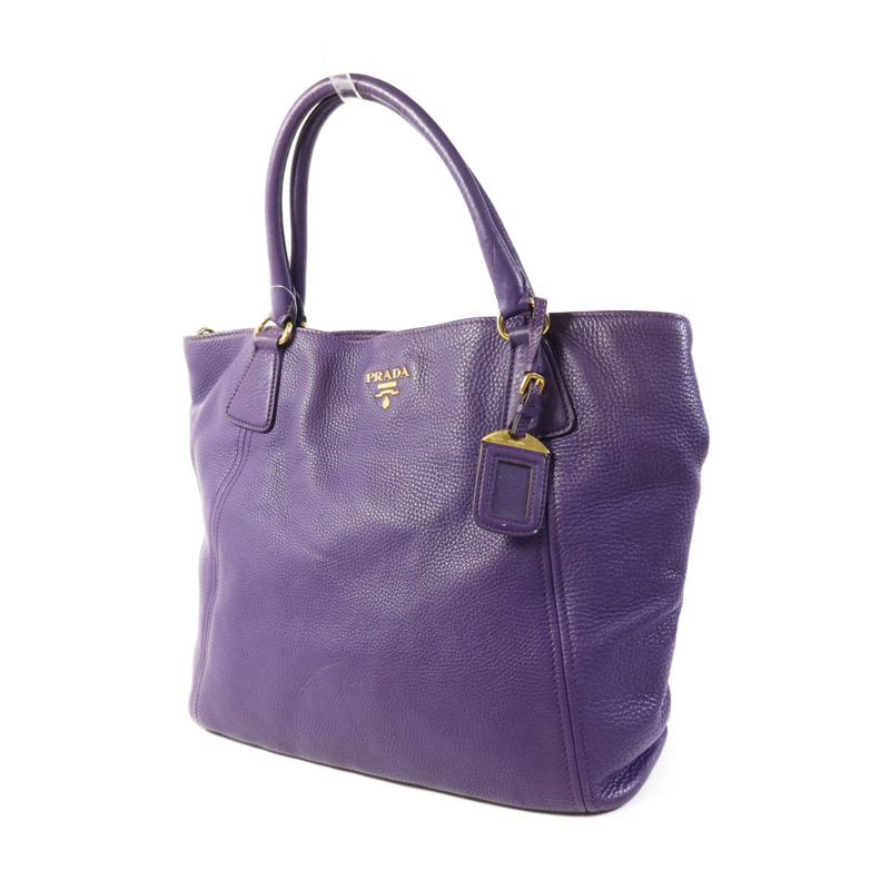 PRADA 牛皮皮革2 Way Shoulder Bag金扣手挽肩背兩用袋-2